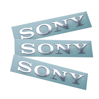 Logo kovinske nalepke po meri